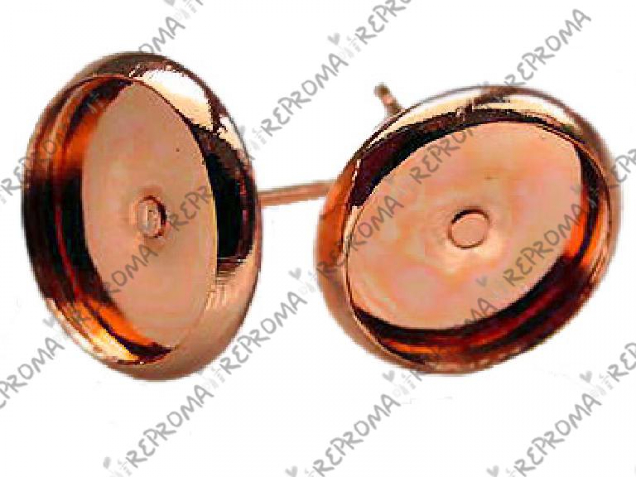 Puzety s lôžkom - rose gold