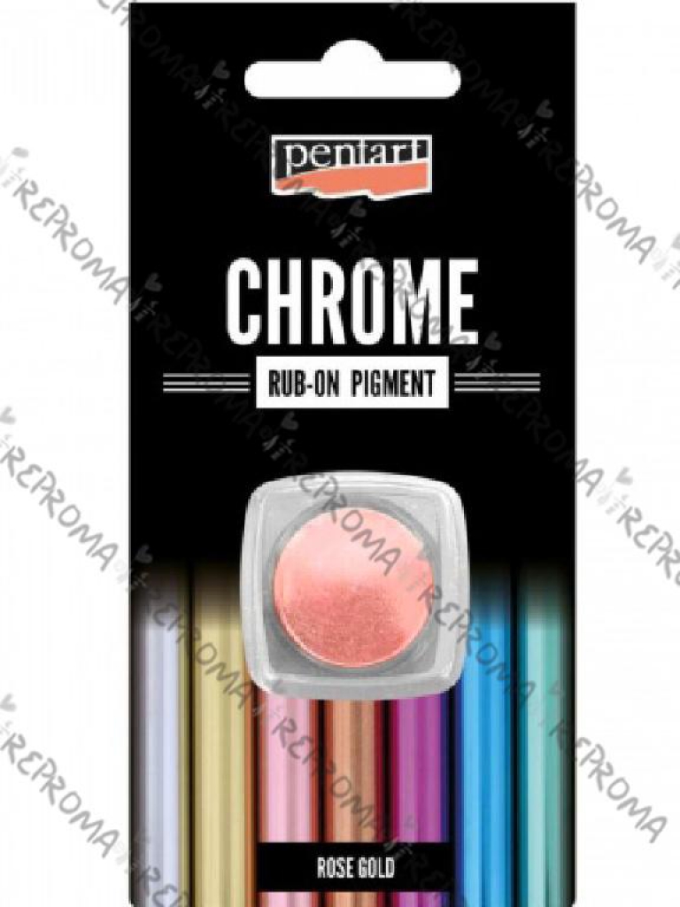 Rub-on pigment Chrome - Ružové zlato