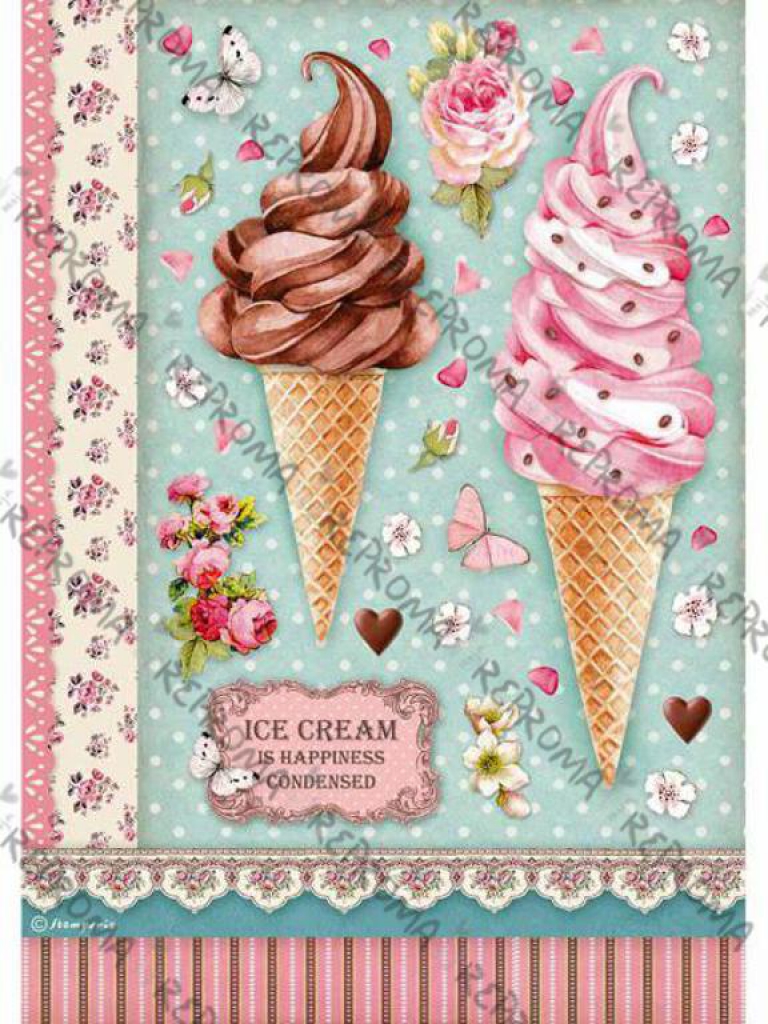 Ryžový papier A4 - Ice cream