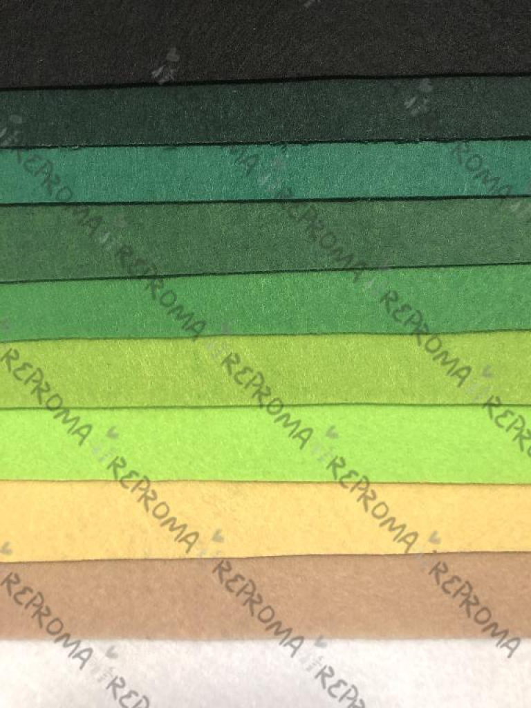 Sada filcov 1 mm A4 - 10 ks - greeny