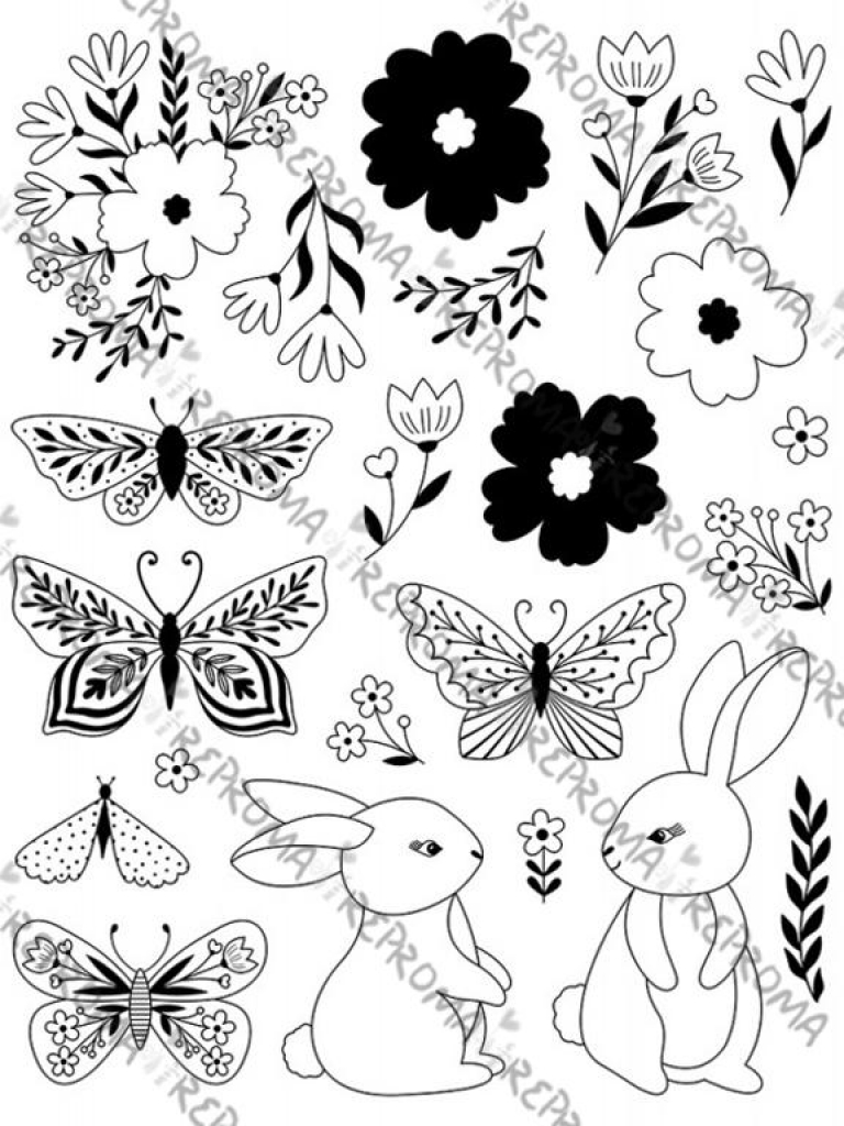 Artemio Silikónové pečiatky - Veľká noc Mariposa