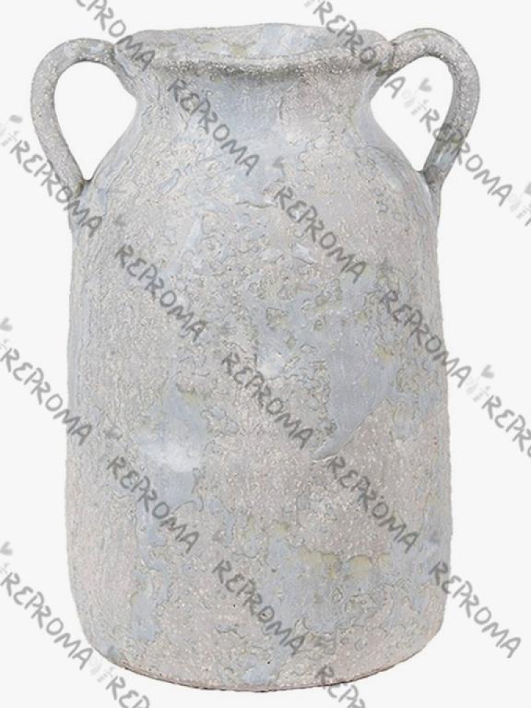 Terrakotta váza s glazúrou 20 cm