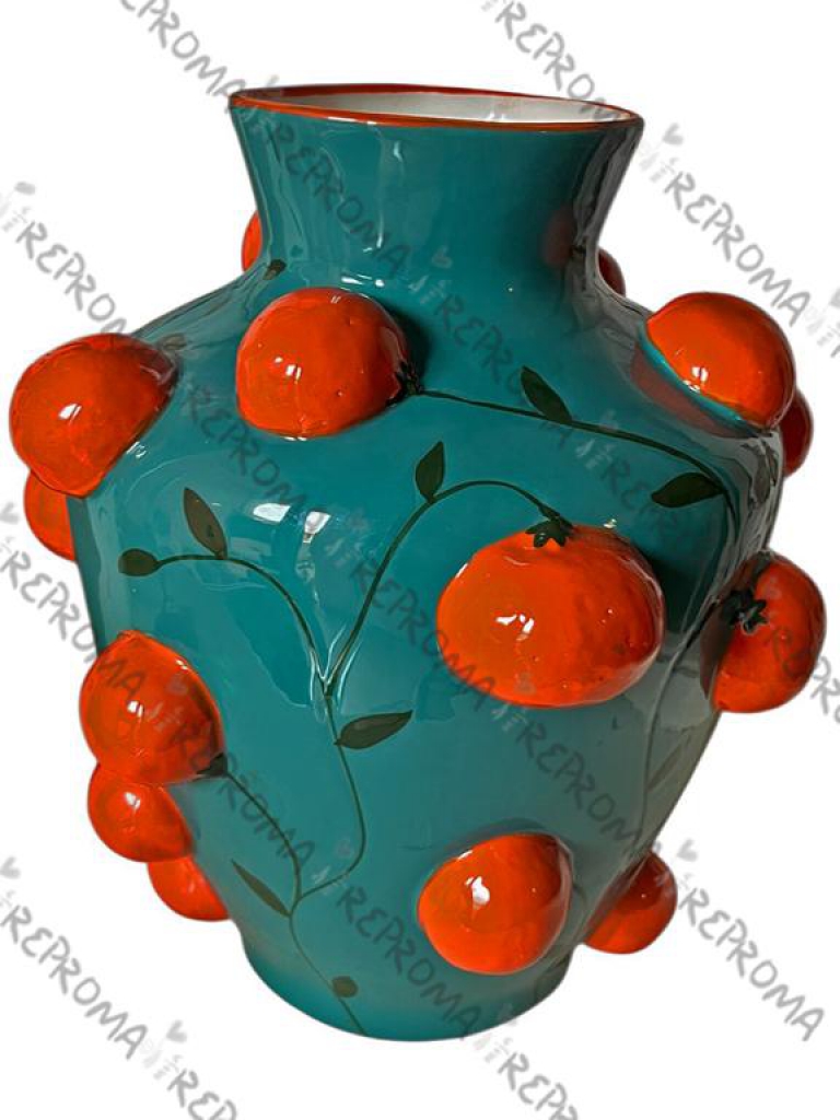 Keramická váza Frida 25 cm - mandarínky