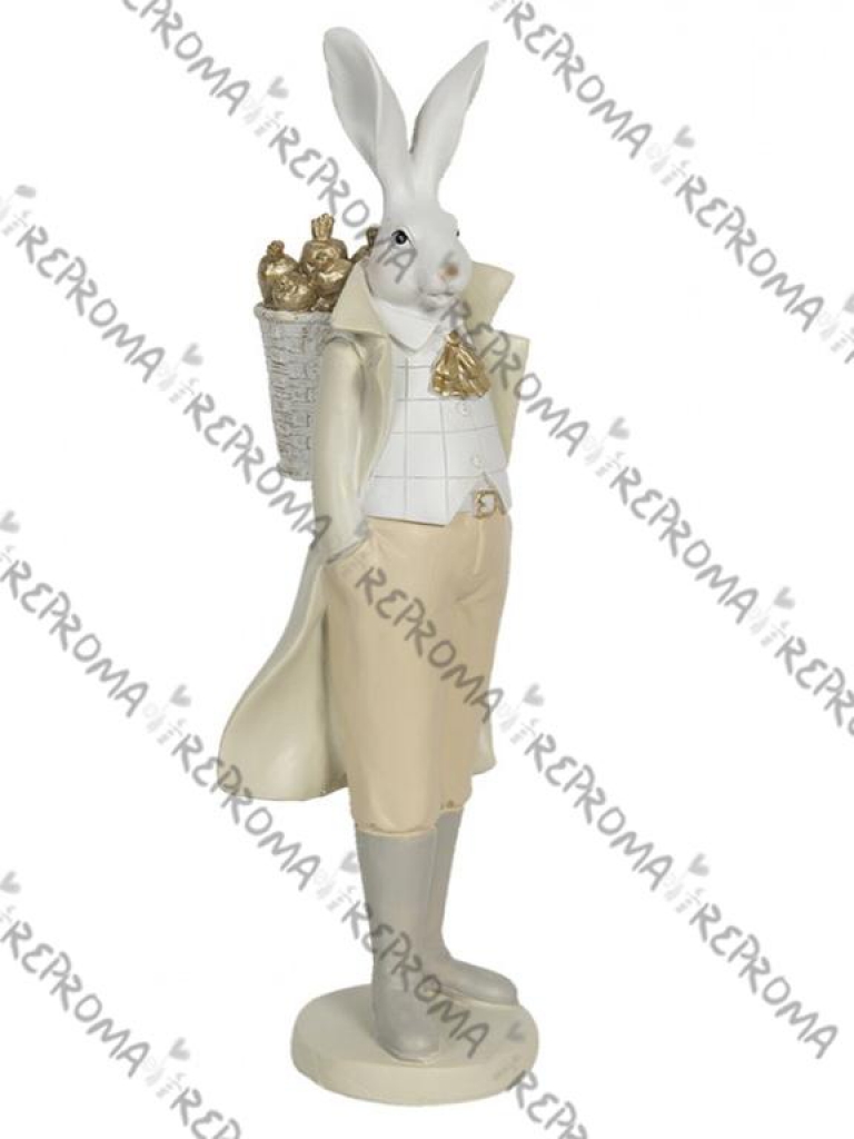 Veľkonočná dekorácia elegantný zajac 37 cm