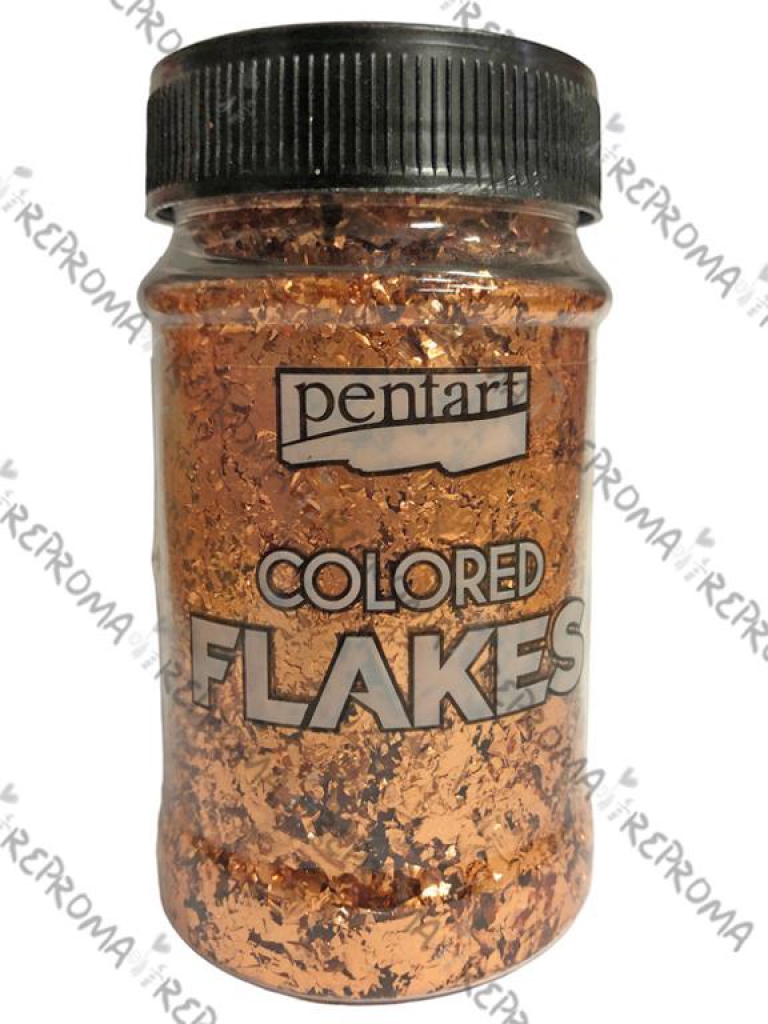 Zlátenkové vločky 1g - ružové zlato